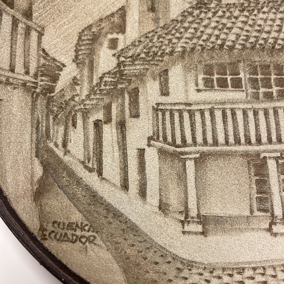Ecuadorian Engraved Suede Pottery - Picture 3 of 10